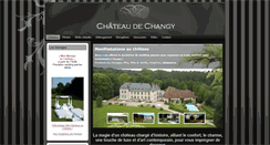 Desktop Screenshot of chateau-de-changy.com
