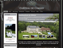 Tablet Screenshot of chateau-de-changy.com